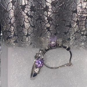 Silver .925 diamond earrings